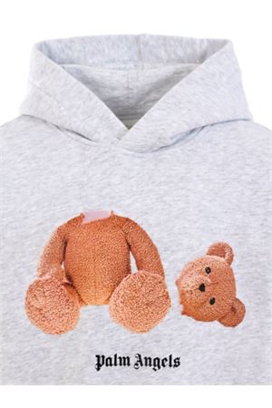 felpa in cotone grigio PALM ANGELS KIDS | PBBB012C99FLE0020860